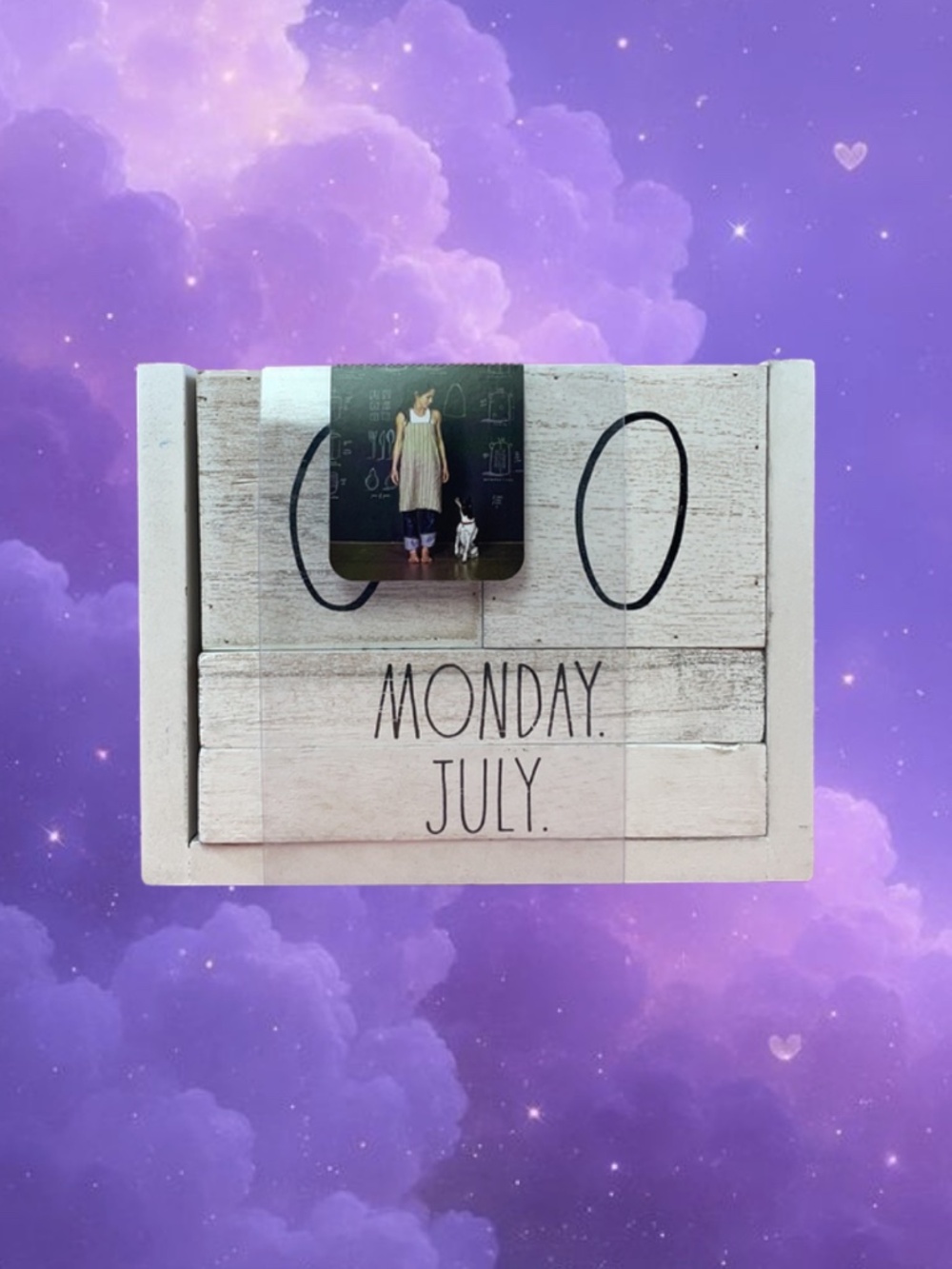 Rae Dunn Wooden calendar